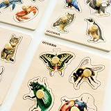 QUOKKA Wooden Puzzles for Toddlers 6 Set Peg Jigsaw 1-5 Years view 8