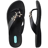 Flip Flops with Sea Turtle Charm by Oka-B