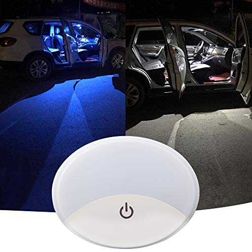 Luce di lettura dell'automobile tetto a soffitto doppio colore USB ricaricabile lampada da soffitto senza fili 10 LED auto cupola lampada da soffitto per interni auto tetto tronco casa da letto