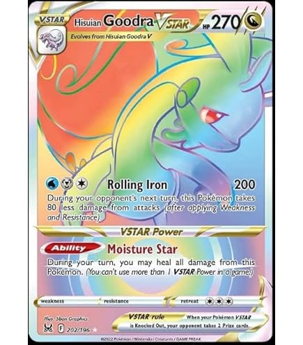 goodra v pokemon card value Amazon.com: Pokemon - Hisuian Goodra V