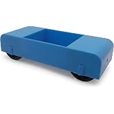 United Scientific&trade; Hall's Carriage for Physics, Newton's Law, Science Lab | Open Sci-Ed Approved, High-Impact Plastic Body, Sleeve Bearing Wheels, Built-In Mass Well, Physics Kit, For Classroom &amp; Home