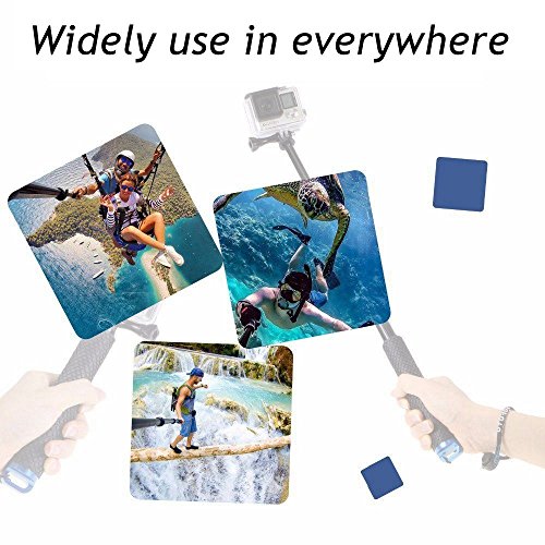 VVHOOY 43 inch Waterproof Action Camera Selfie Stick with Tripod Monopod Stand and CellPhone Clip Holder for GOPRO HERO 6/5/YI Discovery/AKASO EK7000 Sports Action Camera,Smartphones,and More