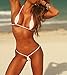 SHERRYLO Micro Bikini Set Swimming Costume Swimsuit Lingeries (White5)