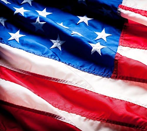 American Flag: 100% Premium HIGHEST QUALITY US Flag Made From Nylon - Embroidered Stars - Sewn Stripes - UV Protection Perfect for Outdoors! 2x3 ft USA Flag