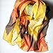 NYKKOLA Womens Fashion Chinese Ink Style Soft Chiffon Scarf Wrap,Orange