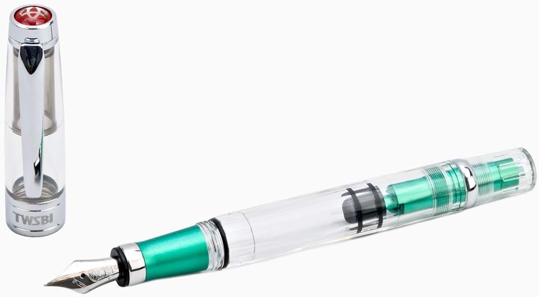 TWSBI Diamond 580AL Emerald Green Fountain Pen Nib B