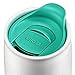 Ello Mesa Double-Wall Ceramic Travel Mug with Slider Lid, Teal, 14oz