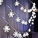 Dealgadgets Led String Light, 15ft String Light Warm White Fairy Lights Battery Operated Waterproof Outdoor/Indoor DIY Decoration Christmas Party, Wedding, Garden (Snowflakes)