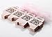 Derker 50 Pcs Romantic Hollow Out Love Birds Laser Cut Square Wedding Favor Candy Boxes Bridal Shower Party Favor Gift Boxes - Ribbon Included (Pink)