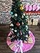 DOYOLLA Faux Fur Christmas Tree Skirt 48 inch Pink Xmas Tree Skirt Holiday Decorations Pet Favors
