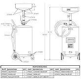 Lincoln 275642 Drain Hose Kit, Replacement for Model 3601 Oil Receiver, Fits 18 Gallon Pressurized Drains, Leak Resistant Construction, Shop Maintenance Use