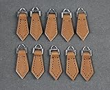 WellieSTR 10PCS Zipper Pulls 10 Pack - For Leather Boot/Jacket/Bag/Purse