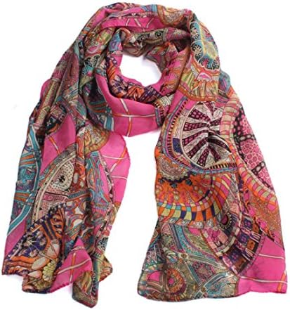 Womens Scarves Abstract Summer Print Scarf