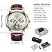Mens Business Quartz Watches with Brown Leather Strap Analog Waterproof Casual Classic Dress Wristwatch ¡­