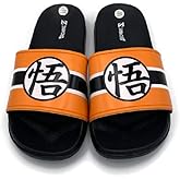 Dragon Ball Z Mens' Slippers, Size Medium 9/10 Orange