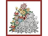Design Works Crafts CTree Design Works Zenbroidery Fabric 10x10 ChristmsTree