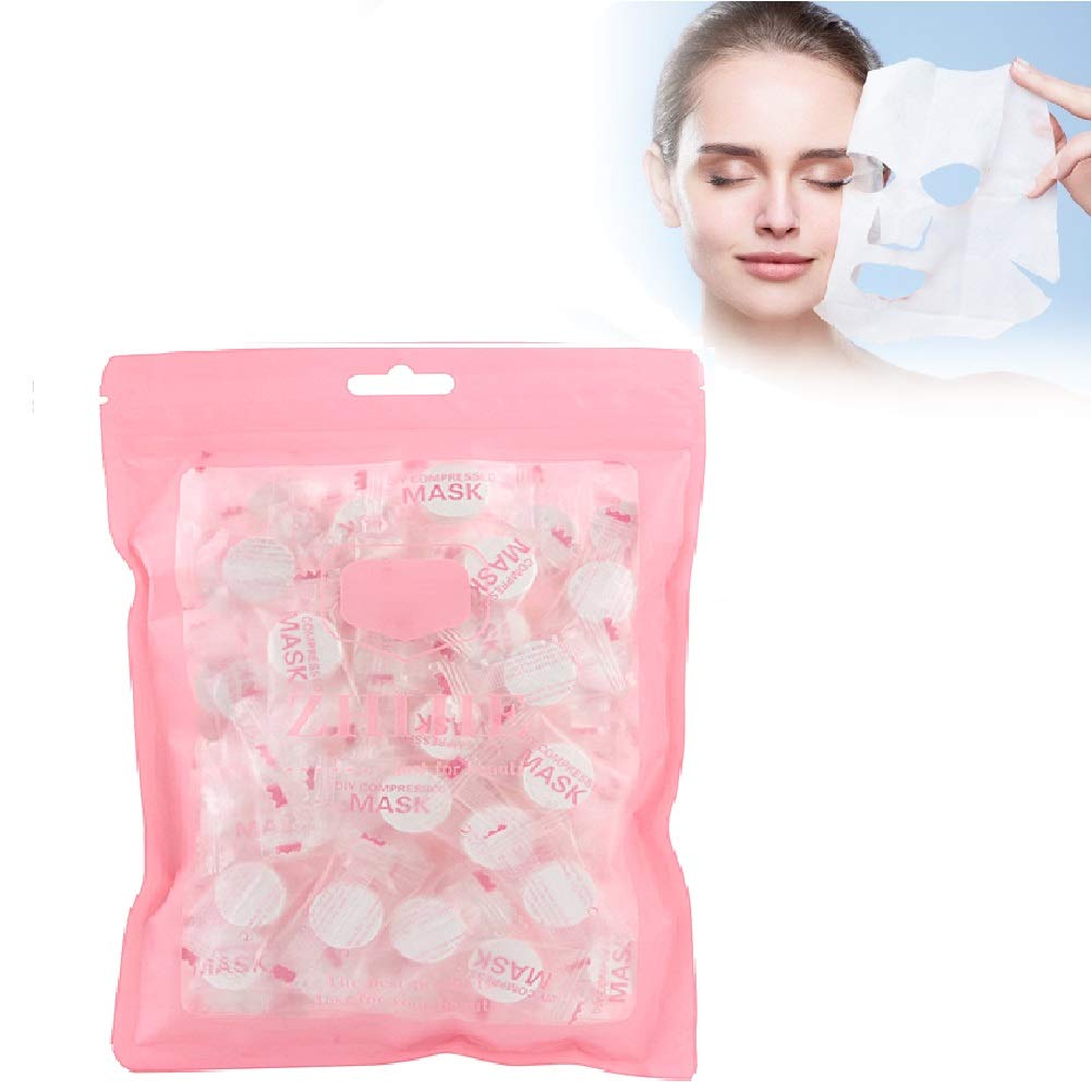 100Pcs Non-woven Fiber Skin Care Compressed, Natural Tissue Mask, Face Mask DIY Facial Mask