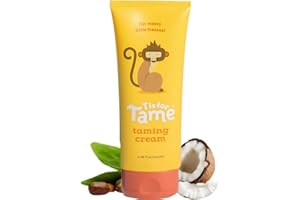 T is for Tame - Hair Taming Cream for Kids, All-Natural for Frizz & Flyaways, Coconut Oil, Leave-in Cream for Babies & Toddlers, Straight or Curly