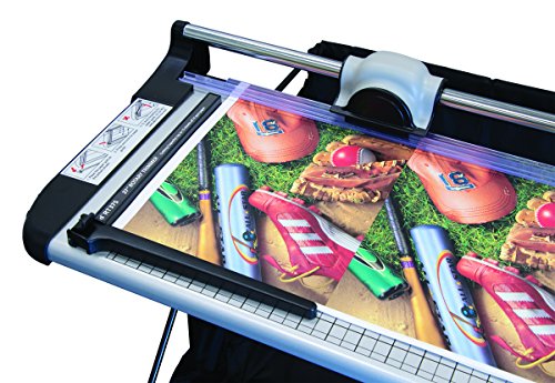 United RT37S 38" Rotary Paper Trimmer with Stand and Fabric Catch Tray, 10 Sheet Capacity, Crafts and Office