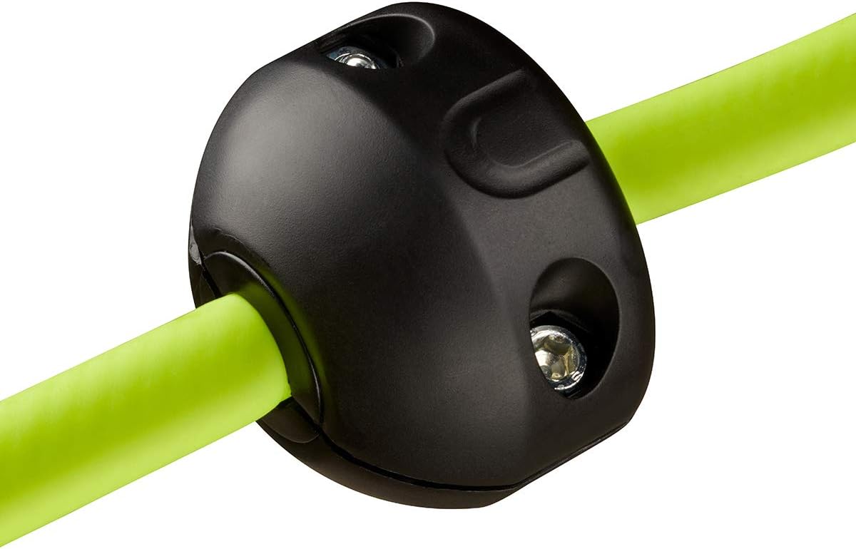 Flexzilla Retractable Enclosed Plastic Air Hose Reel, 3/8 in. x 50 ft, Heavy Duty, Lightweight, Hybrid, ZillaGreen - L8250FZ: Automotive