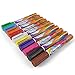 CHENSIVE Nambri 12 Liquid Chalk Markers Set - Erasable Brightsticks - Gold & Silver Metallic Liquid Pens - 16 Chalkboard Labels - 2 Spare Reversible Tips with Tweezers Eraser & Case