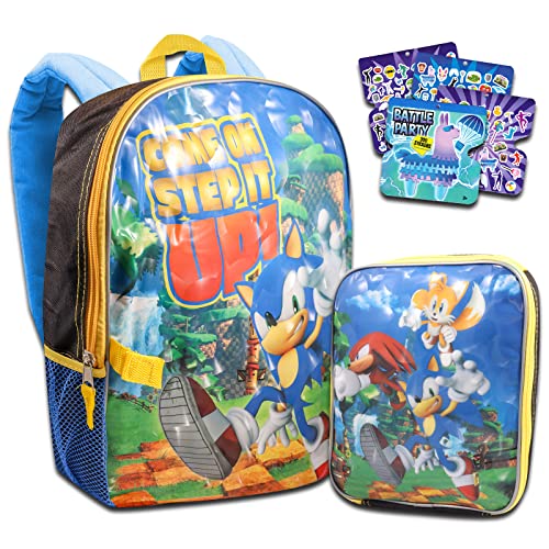 sonic the hedgehog backpack set