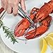 Crabaholik Seafood Tools Set: 12pcs Leg Cracking Crab Utensils Kit -2 Lobster Crackers + 2 Ceramic Butter Warmers + 4 Lobster Knives + 4 Crab Leg Forks Picks | Stainless Steel & Heavy-Duty Nut Cracker