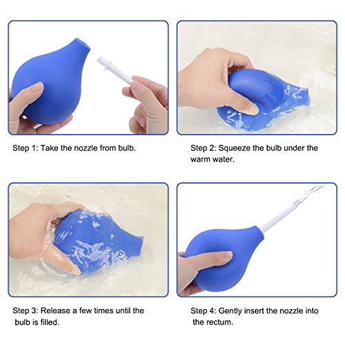 iHomy Enema Bulb Douche, REUSABLE Anal Cleaner Vaginal Washing Kit Water Medical Bottle Bag