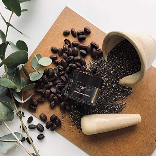 Nature Nut Face Serum + Moisturizing Face Cream - Based on Hyaluronic Acid, Jojoba Oil & Chia Seeds. clinically tested for sensitive skin, rich in Vitamin-E, Omega-3, 6 & 9. for all skin types