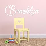 Fancy Cursive Single Personalized Custom Name Vinyl Wall Art Decal Sticker 36