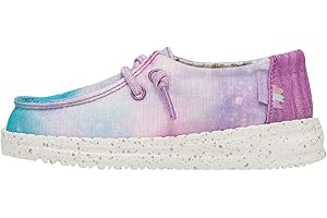 HEYDUDE Hey Dude Toddler Wendy Sparkle | Toddler Loafers | Kids Slip on Shoes | Comfortable & Light-Weight