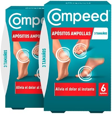 Ampollas Surtido, Apósitos Hidrocoloides Pies, Pack 2 x 6 uds