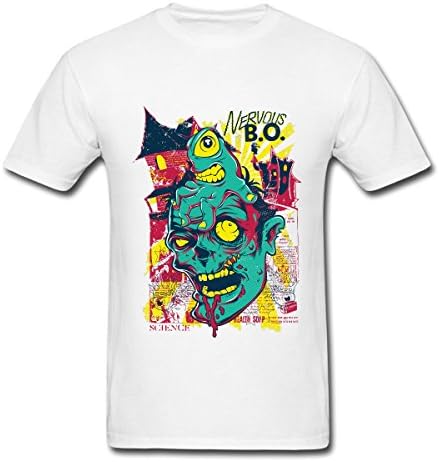 Nervous Science Freak Monstrosity Bugaboo Mens Short Sleeve T-Shirt White Size S