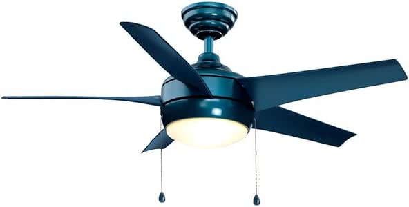Hampton Bay Windward 44 in. Blue Ceiling Fan