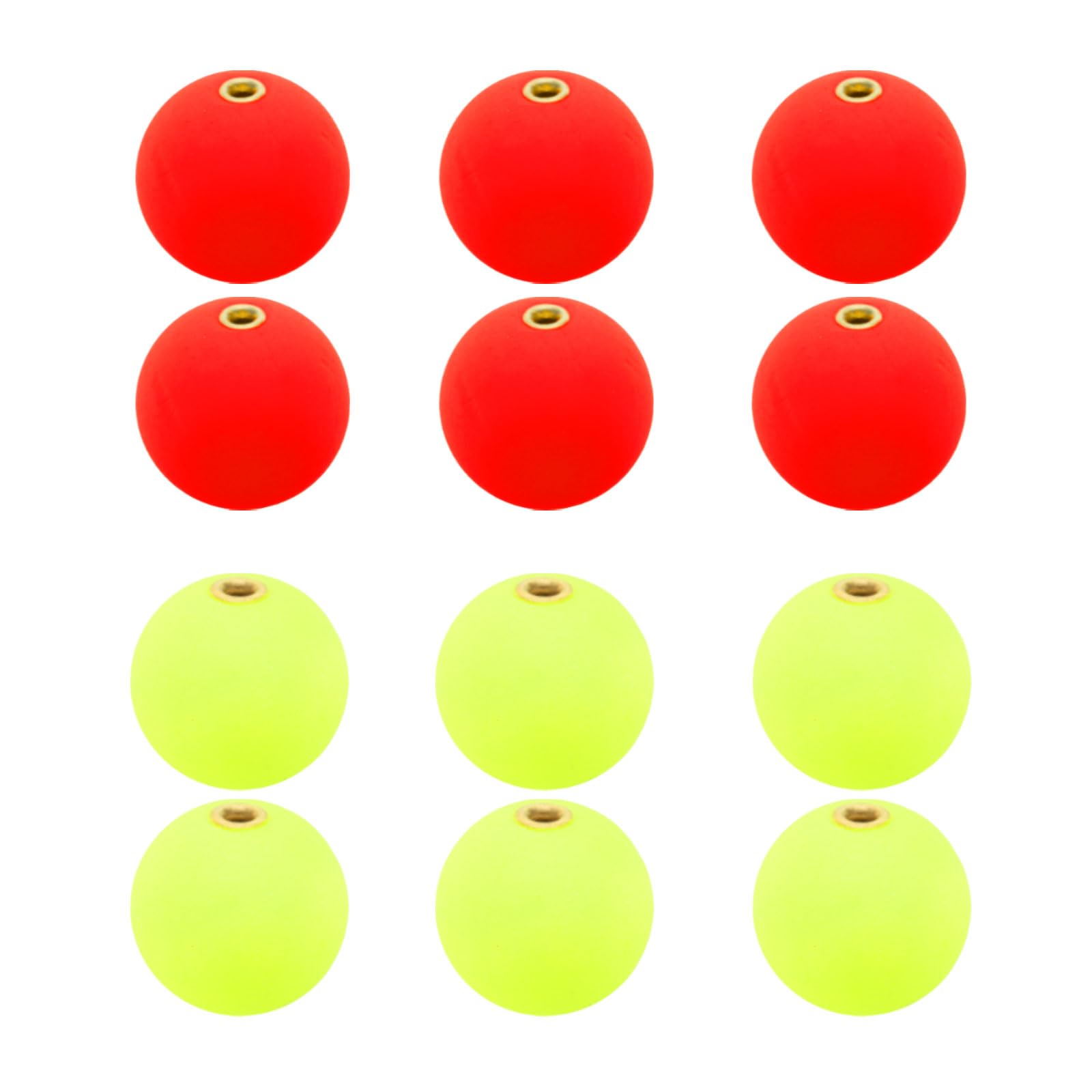 PATIKIL Fishing Bobber 18mm/0.7 Inch Dia, 12 Pack Slip Foam Floats Buoy Rig Stoppers for Crappie Trout Bass Fishing, Red,Yellow