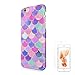 uCOLOR Mermaid Scales Pink Case Compatible with iPhone 6 6S 8 7 Protective Cover Dual Layer Soft TPU Tough Case for iPhone 6S/6/7/8