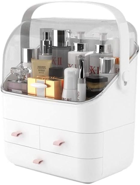 Amazon コスメボックス 化粧品収納ボックス おしゃれ 化粧品収納ラック 透明化粧品ケース ギフト シンプル メイクボックス メイクケース 耐久性 整理簡単 引き出し カラー 化粧品入れ A 透明 化粧品入れ コスメ収納 卓上メイクボックス ジュエリー収納 オンライン通販