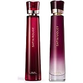 L'Bel Satin Duo Set: Satin Rouge and Satin Violet Parfum/Perfume Femenino 50 ml / 1.7 fl.oz. each