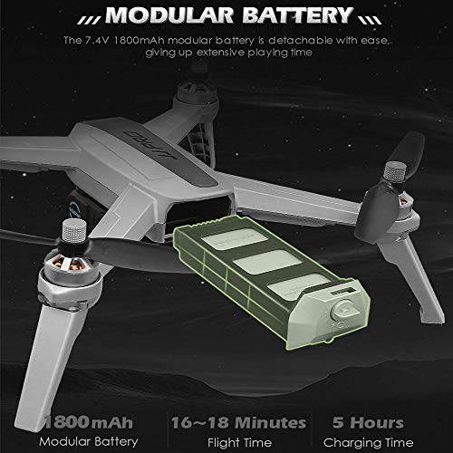 ElementDigital JJPRO X5 5G WiFi FPV GPS Drone 1080P Camera Video 1-Key RTH Altitude Hold Track Flight Headless Mode Point Of Interest Follow Me Brushless Motor Adjustable Camera(2 Battery+2 Charger) - Thumbnail 2
