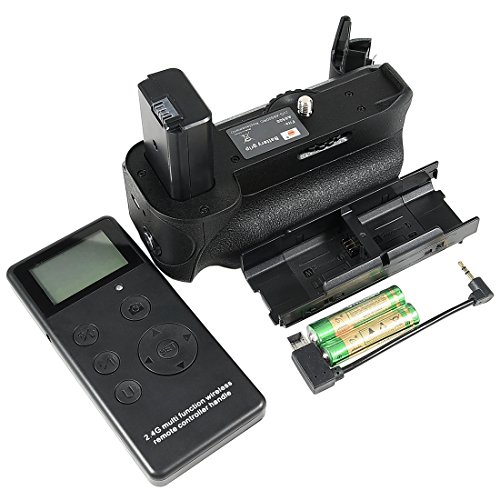 DSTE Pro 2.4GHz Wireless Remote Control Multi-Function VG-6500 Vertical Battery Grip for Sony A6500 Digital Camera as NP-FW50