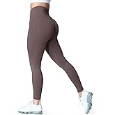 Aoxjox Women's Scrunch Butt Lifting Seamless Leggings Booty High Waisted Workout Yoga Pants 23"