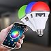 Smart LED Light Bulb with Bluetooth Speaker-APP Controlled Sunrise Wake Up Lights- Dimmable Color Changing Music Light Bulb 10W