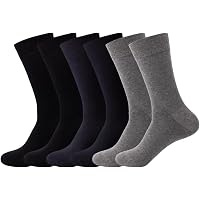 Amazon.com: Funtery 6 Pairs Non Binding Loose Fit Socks Cotton
