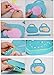 BlastCase Sewing Kit for Kids Craft Set 6 Pcs Kids Sewing Projects Fabric DIY Crafts Purse