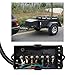 Trailer Wiring Harness Connector with 7 Way Heavy Duty Trailer Cord - 8 Feet 7 Gang Trailer Junction Box for RV,Trailers,Campers,Caravans,Food Vans Etc, Weatherproof
