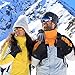 MCTi Ski Gloves,Winter Waterproof Snowboard Snow 3M Thinsulate Warm Touchscreen Cold Weather Women Gloves Wrist Leashes Rose Red Medium