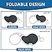 YOCTOSUN Illuminated 4X Folding Portable Magnifier with 20X Loupe, 60mm Diameter Flip Open Lens - Best LED Lighted Pocket Magnifying Glass for Reading, Inspection, Crafts, Low Vision,Hobby & Crafts
