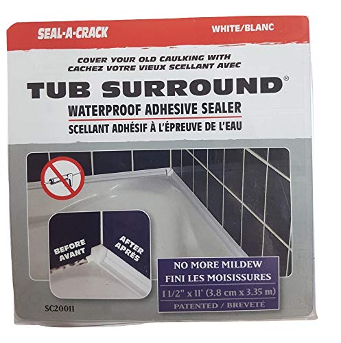 Bath Sealant Tape (Can Seal over old sealant) 1½" x 11" White
