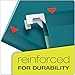 Pendaflex Reinforced Hanging File Folders, Letter Size, Teal, 1/5 Cut, 25/BX (4152 1/5 TEA)
