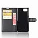 BlackBerry KEYone Case, TopACE Premium PU Protective Leather Case/Flip Case/Wallet Case for BlackBerry KEYone/Mercury (Black)